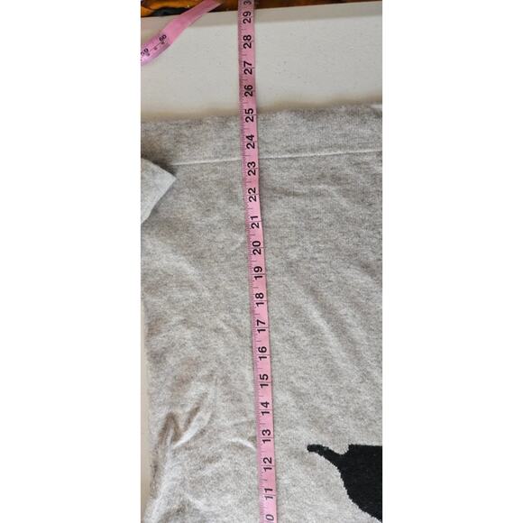 J. Crew womens scottie dog gray sweater large - Picture 4 of 6